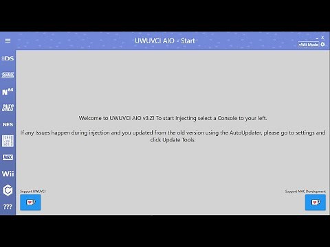 Official UWUVCI Tutorial (Setup)