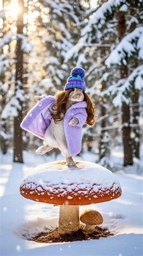 Magical Snowy Forest Dance Party with Cozy Animals