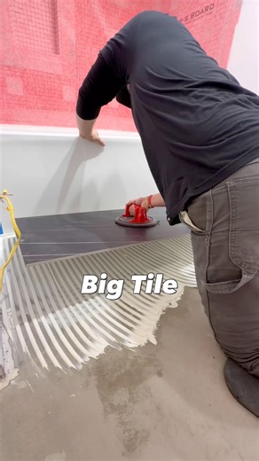 Large Format Tile Install #diy #tools #construction