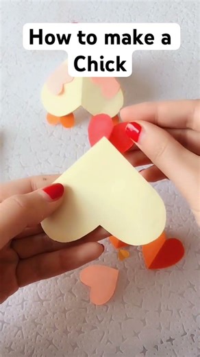 How to make a Easter chicken out of paper #origami #artcraft #virl