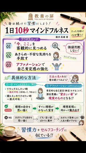 1日10秒 マインドフルネス