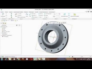Creo parametric Flansch (bohrung Muster)