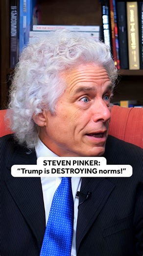 “With #Trump, it’s patent that he just doesn’t care about factual accuracy” Freddie Sayers sits down with renowned cognitive psychologist, author, and Harvard Professor of Psychology @sapinker to discuss Donald Trump’s unique violation of political norms. Watch the full interview on the UnHerd YouTube channel at the link in the bio. | UnHerd