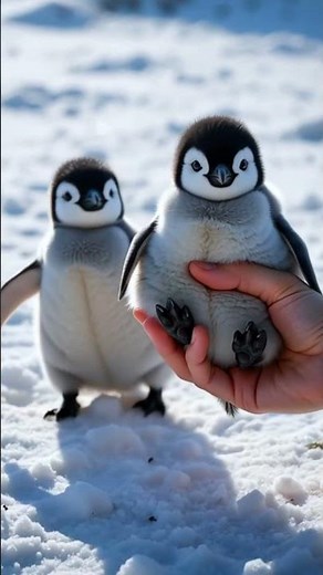 ❄️🐧 Cutest Baby Penguins Exploring Snow! 🏠✨”