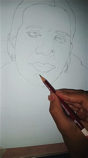 Learn to Draw a Realistic Portrait: Charcoal/Pencil Tutorial#drawing #portrait #art #shortvideo