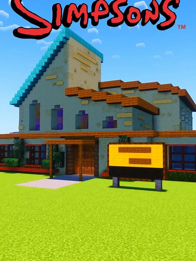 Build The Simpsons Church ⛪ #minecraft #simpsons #minecraftbuild #minecraftbuilding #minecraftmemes #minecraftideas #minecrafttutorial