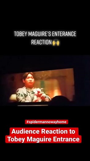 Audience Reaction to Tobey Maguire Entrance In Spider-Man No Way Home