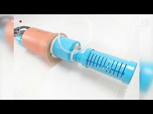 Microbubble Submersible Pump used water salinity 15-35 in Large shrimp pond farm, Circle shrimp pond