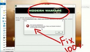 Call of duty Modern warfare 2 Couldn't Load fileSysCheck.cfg error solution(100% working)