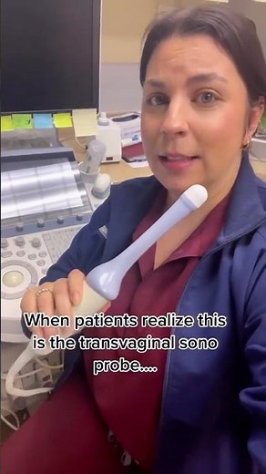 When patients realize this is the probe used for pelvic ultrasounds… #obgyn #womenshealth #pregnant
