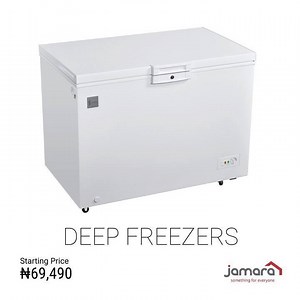 Get your deep freezer with 25 months warranty delivered to your door step. Check out our prices 👇 Chest Freezer (95L) White ₦69,490 Chest Freezer (145L) White ₦83,490 Chest Freezer (145L) Silver ₦85,990 Chest Freezer (195L) White ₦94,490 Chest Freezer (195L) Silver ₦96,990 Chest Freezer (265L) White ₦108,990 Chest Freezer (265L) Silver ₦108,990 Chest Freezer (320L) White ₦128,990 Chest Freezer (420L) White ₦176,990 Our Syinix Chest Freezers from 95L to 420L comes in Silver or White color and in