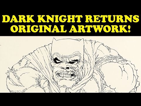 BATMAN: DARK KNIGHT RETURNS Original Artwork Up Close and Under The Microscope! DC Gallery Edition!