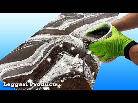 Epoxy Countertops Done On A Kitchen Tutorial | DIY Countertop Remodel Ideas | Dirty Pour Technique