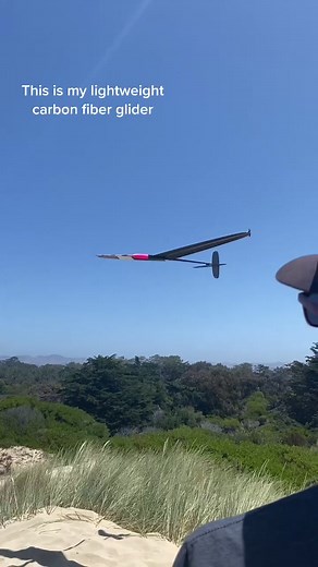 Carbon Fiber Discus Launch Remote Control Glider