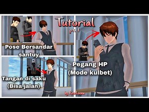 Tutorial 3 Pose Keren Boy di Sakura School Simulator || Part 1 || By RoseLoona