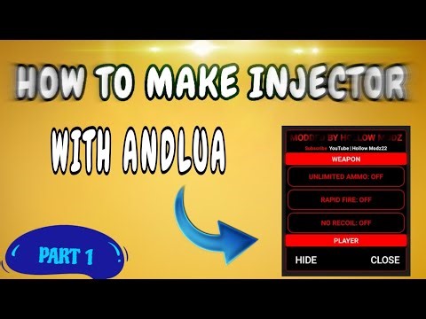 Beginners Guide : How to Make Free Fire Injector in Andlua | ANDLUA Mod Menu (Root) | Part 1