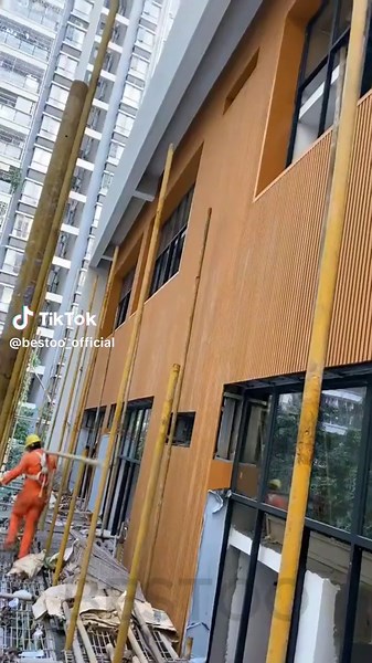 Build a nice looking Wall with Wood Composite Wall panels fireproof wa...