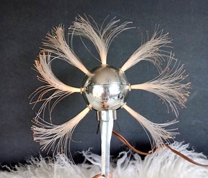 Vintage Atomic Tree Topper, Fiber Optic Light up Plastic Christmas Star, Poly-optics - Etsy