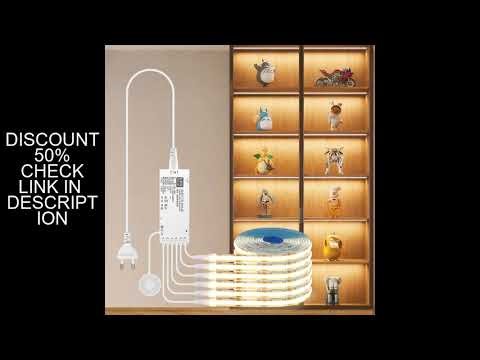 Under Cabinet Collection Display COB LED Strip Light Bookcase Wardrobe Closet Lamp Tape Penetrable W