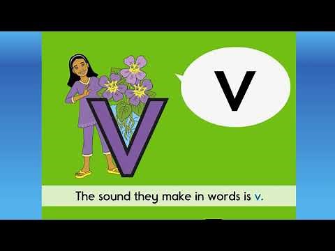 Letterland Phonic Compilation: Alphabet Letter V Stories, Songs, & Writings.