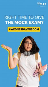 Find the perfect instance to attempt the mock test, unleashing your capabilities. Explore NMAT official prep offering 2 free mock exams and an official guide to becoming well-prepared for the exam and #UnlockMBACareer. Register Today: https://bit.ly/44Ial8V #NMATbyGMAC #NMAT #GMAC #NMATIndia #Advantage #MockExam #Goals #MBA #Career #Study #StudyInspiration #Preparation #Success #StudyPlan #GuideToSuccess #RegisterToday #RegistrationOpen #RegisterToday | NMAT by GMAC