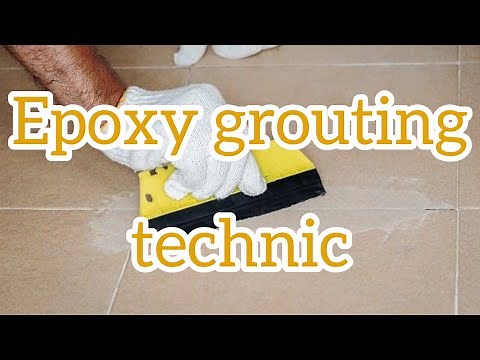 How to apply Epoxy grout on the shower wall or floor.