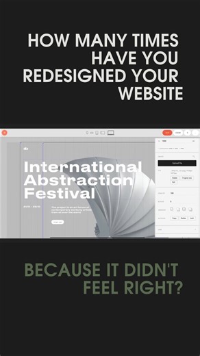 How many times did you redesign your website while still feeling sth is off? #webdesign