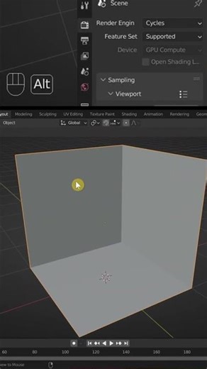 Pt.1 Cortinas Animadas en Blender #3d #blender #short #sim