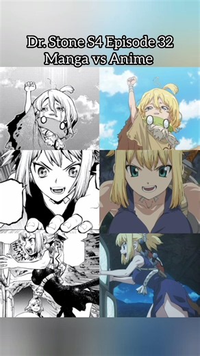 Dr. Stone S4 Episode 32 - Manga vs Anime #drstone #manga #anime #edit #senku