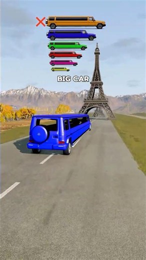 Big & Small Long Cars vs Big & Small Tour Eiffel