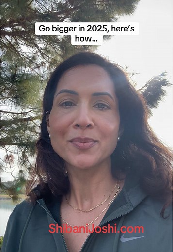 Go bigger in 2025 with your goal setting. #shibanijoshi #newyear #resolution #goals #goalsetting #2025 @