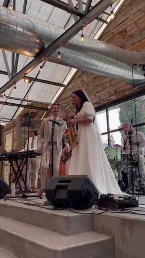 Romantic Saxophone Performance at Wedding Ceremony
