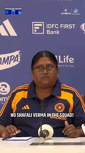 No Shafali Verma in the squad? 👀 Chief Selector for Women's Team Neetu David responds to the big call ahead of Women’s World Cup 2025. Watch the Press Conference Now 👉 https://hotstar.onelink.me/UsKp/du9fskbj #CWC25 begins SEP 30 | Star Sports
