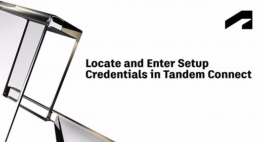 Locate and enter setup credentials in Tandem Connect | Autodesk