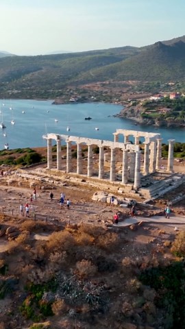 Flight Through History: Glimpsing Greece's Ancient Glory.