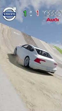 Volvo S90 VS Audi A8 | BeamNG Drive | #volvo #audi #cars #car