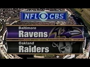 2000 AFC Championship Ravens vs Raiders Highlights (CBS intro)