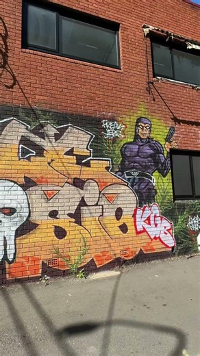 Graffiti Art On Factory Wall ~ Marrickville | Sydney Australia .