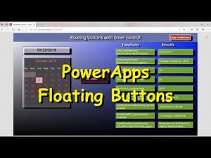 PowerApps: Floating button using Timer control