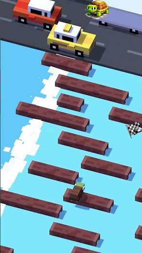 🐢 Can This Turtle Reach a New High Score? 🔥 | Crossy Road #shorts