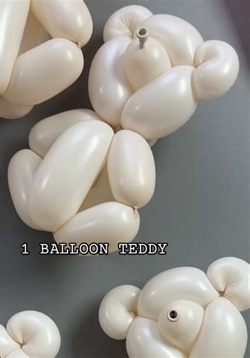Teddy bear from ONE balloon 🧸🎈 Easy DIY you can repeat! Save to try later. Want a step-by-step? Comment “TEDDY” #balloontwisting #balloonanimal #balloondiy #partyideas #diycraft