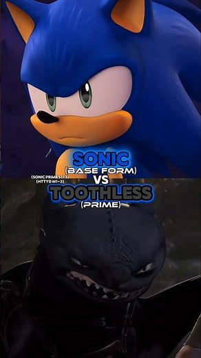 Sonic vs Toothless