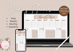 Putzplan, Digitaler Haushaltsplaner - Etsy.de