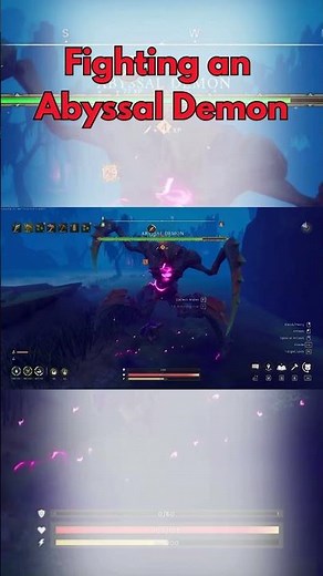 Fighting an Abyssal Demon in Dragonwilds (Whispering Swamp)