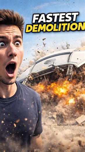 What fastest way demolish stadium 🤯💣 (you won’t believe this)
