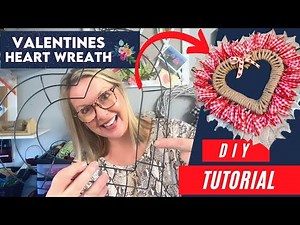 How to Make a Valentine's Heart Wreath using Nautical Rope