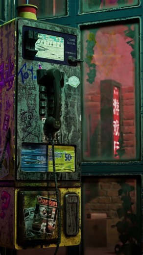 payphone | environment modelling | blender, substance, UE5