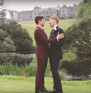 Tom Daley shares wedding day video with Dustin Lance Black