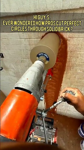 The Most Satisfying Way To Drill Through Brick!