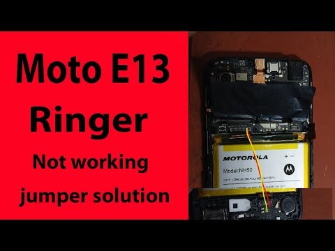 Motorola moto E13 Ringer not working jumper solution 2025.